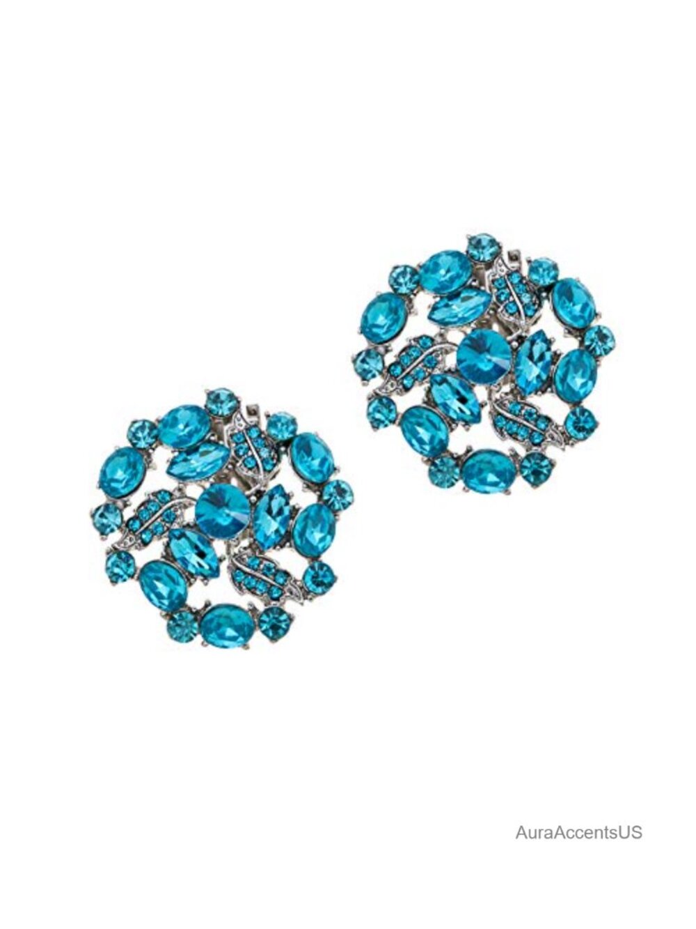 Rhinestone Shoe Clips Wedding Party Decoration Accessories 2 Pcs